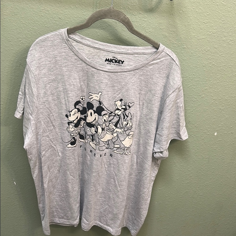 Disney Mickey and Friends Heather Gray T-Shirt